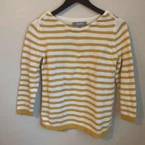 Marled striped sweater